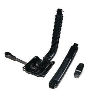 Suporte De Encosto Flange + L  Sanfonado Fixo Para Cadeira Secretária