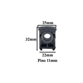 Kit 5 Buchas Para Cadeira de Escritório 22x22mm – Encaixe para Pino 11mm | Chair Cadeiras