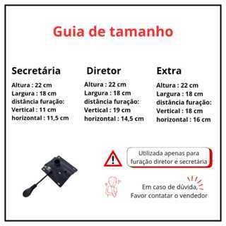Kit Pistão + Flange Universal Para Cadeira Giratória Secretária Diretor Chair Cadeiras